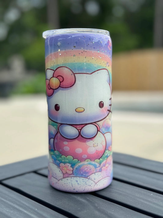 15 ounce Glow Cat Cup Tumbler Stainless Insulated