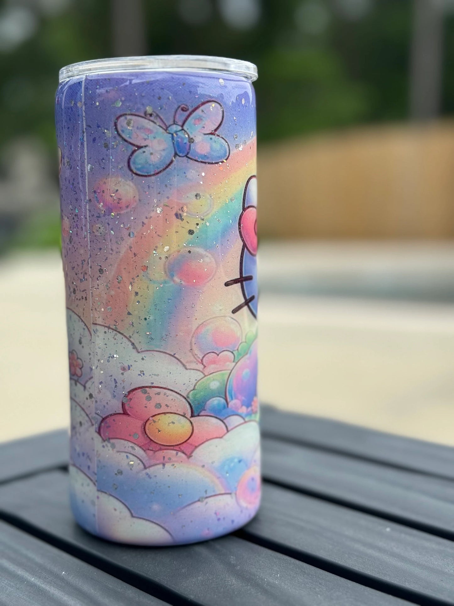 15 ounce Glow Cat Cup Tumbler Stainless Insulated