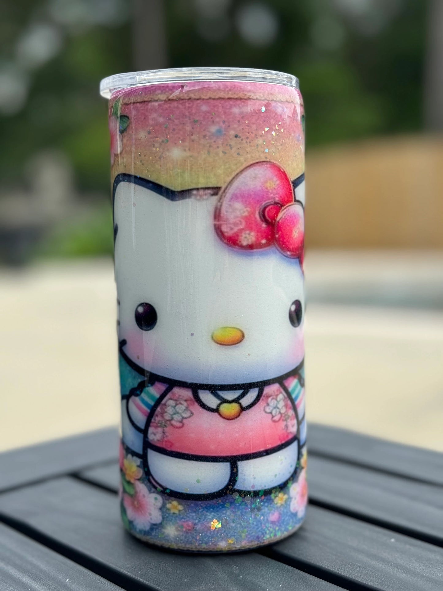 15 ounce Glow Cat Cup Tumbler Stainless Insulated