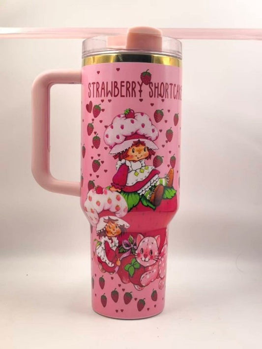 40 ounce Strawberry Cup Tumbler